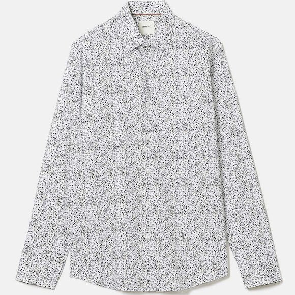 NWT Slim-Fit Dress Shirt with Floral Pattern - Picture 4 of 4